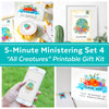 5-Minute Ministering Kit Set 4 | LDS Ministering Helps | LDS Hymn Ministering Quotes