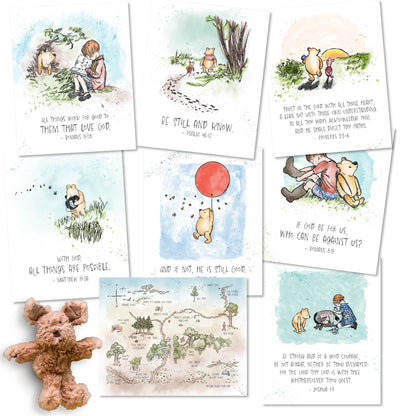 Bible Winnie-the-Pooh Printable Collection | Winnie the Pooh Nursery & Gift Art with Bible Verses