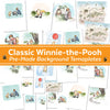 Classic Winnie-the-Pooh Pre-made Background Templates | Make your own Winnie-the-Pooh Printables | Commercial Use Background Templates