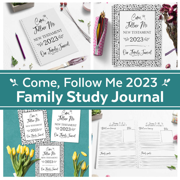 2023 Come Follow Me Family Journal | New Testament 2023 LDS Come Follow Me Study Guide Journal