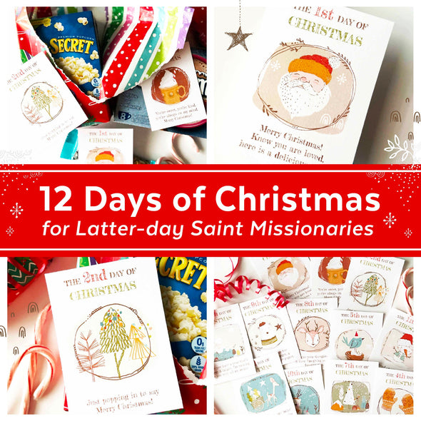 12 days of Christmas for LDS Missionaries | Missionary Countdown to Christmas | Missionary Christmas Care Package