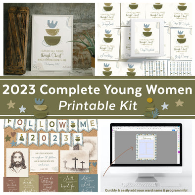 2023 Young Women Complete Kit | 2023 Youth Theme | 2023 LDS Youth Theme Posters | 2023 LDS Youth Theme Binder Covers | 2023 Young Women Gift