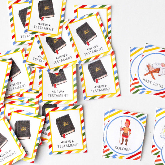 New Testament Memory Printable Game | Bible Game for Kids