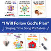 February 2023 LDS Singing Time | I Will Follow God's Plan | Singing Time Flipchart for Primary Come, Follow Me