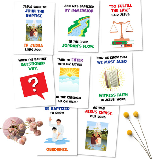 February 2023 LDS Singing Time | Baptism Song | Singing Time Flipchart for Primary Come, Follow Me