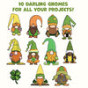 St Patrick's Day Darling Gnome Collection Clip Art & Digital Papers | St Patricks Day Commercial Use Clip Art