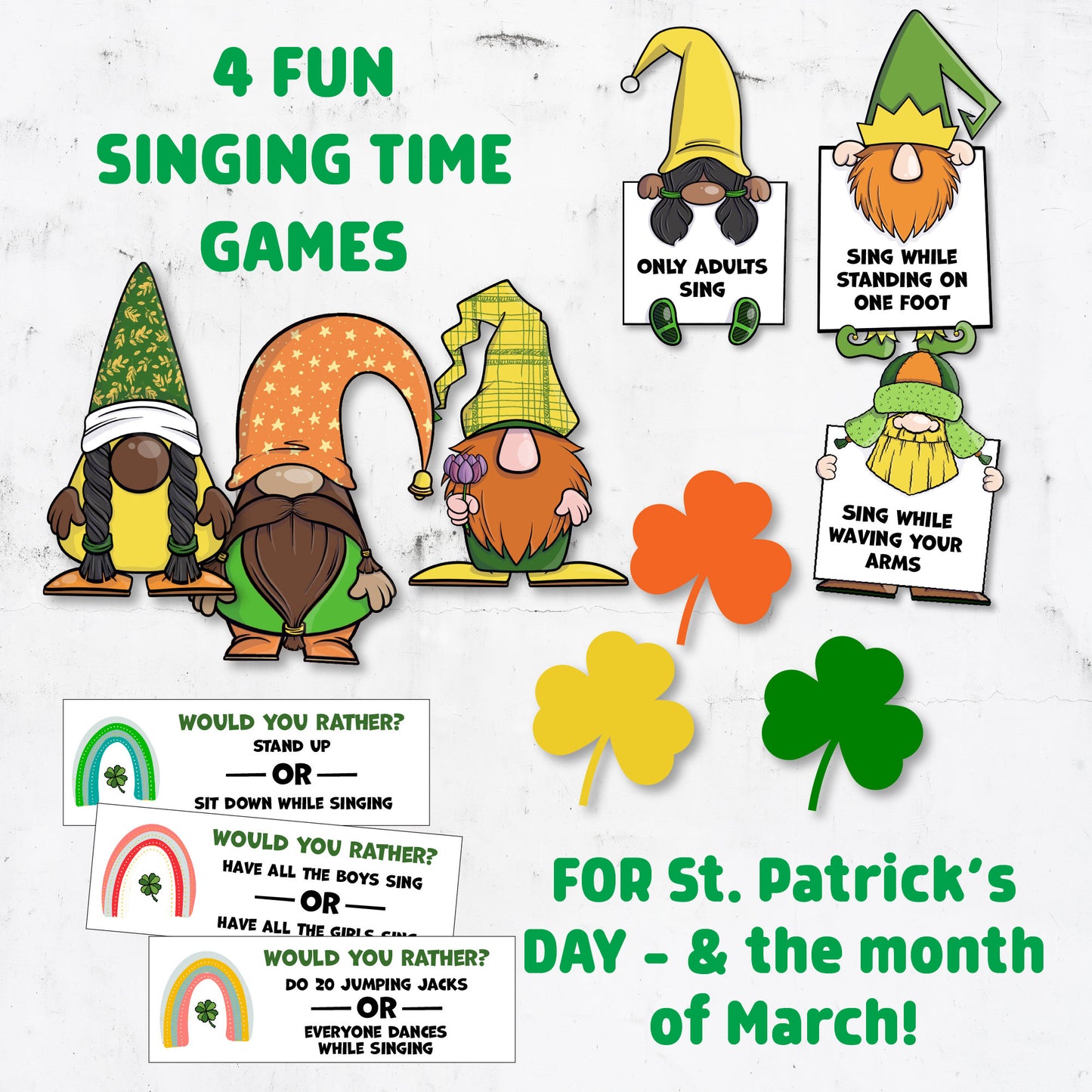 The St. Patrick's Day LDS Singing Time Kit | LDS Singing Time Helper Kit