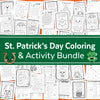 St. Patrick's Day Coloring and Activity Bundle for Kids | Instant Download | St. Patrick'S Day Download
