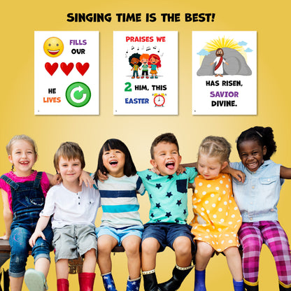 April 2023 LDS Singing Time | "Jesus Is Risen"  | Singing Time Flipchart for Primary Come, Follow Me