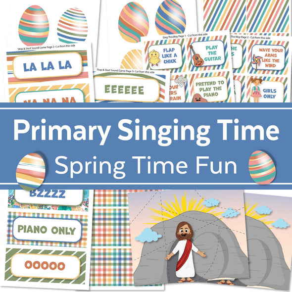 Spring LDS Singing Time Fun Kit | April LDS Singing Time Helper Kit