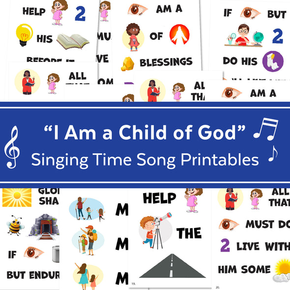 I Am a Child of God | Singing Time Flipchart for Primary Come, Follow Me