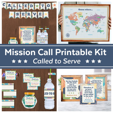 Called to Serve LDS Mission Call Printable Kit