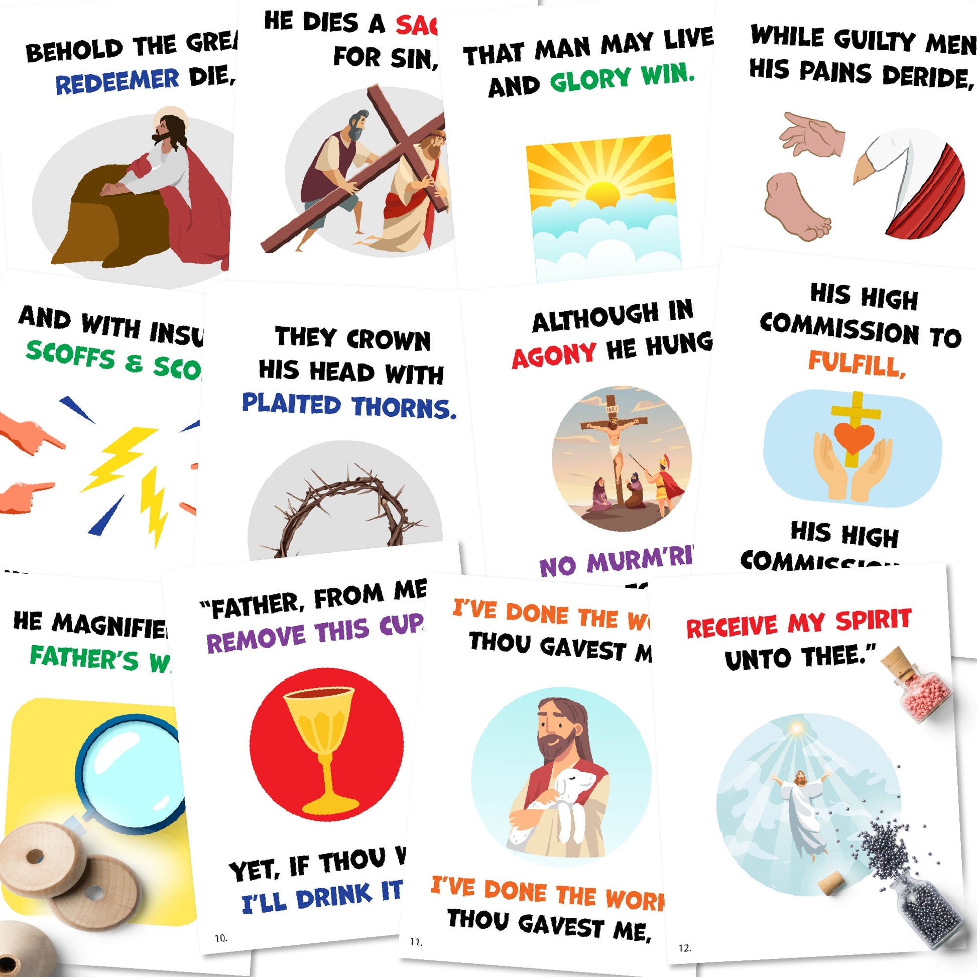 Behold the Great Redeemer Die | Singing Time Flipchart for LDS Primary Come, Follow Me