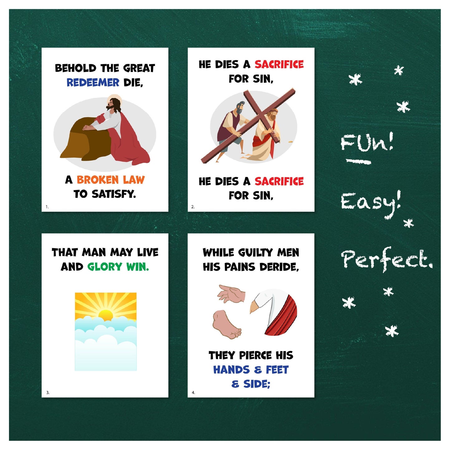 Behold the Great Redeemer Die | Singing Time Flipchart for LDS Primary Come, Follow Me