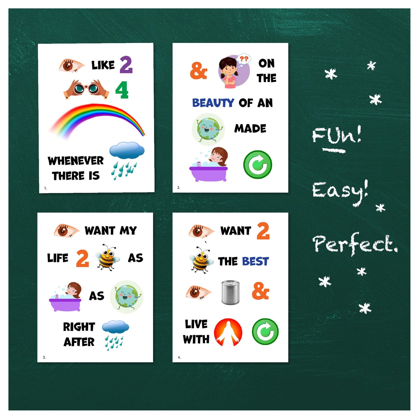 When I Am Baptized | Singing Time Flipchart for LDS Primary Come, Follow Me