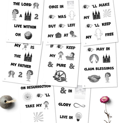 The Lord Gave Me A Temple | Singing Time Flipchart for LDS Primary Come, Follow Me