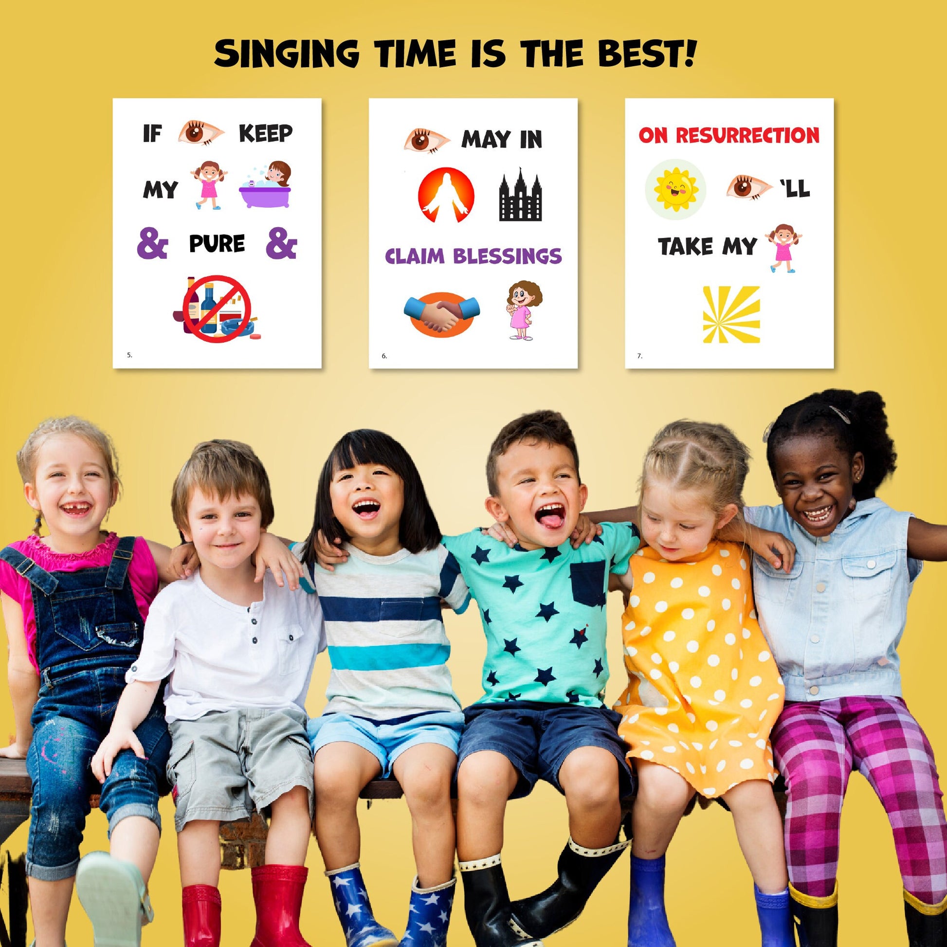 The Lord Gave Me A Temple | Singing Time Flipchart for LDS Primary Come, Follow Me