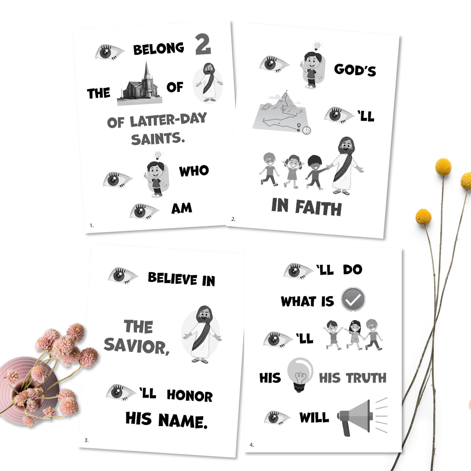 The Church of Jesus Christ | Singing Time Flipchart for LDS Primary Come, Follow Me