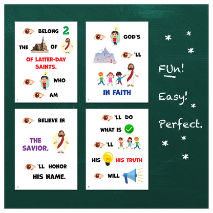The Church of Jesus Christ | Singing Time Flipchart for LDS Primary Come, Follow Me