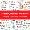 Search Ponder and Pray | Singing Time Flipchart for LDS Primary Come, Follow Me