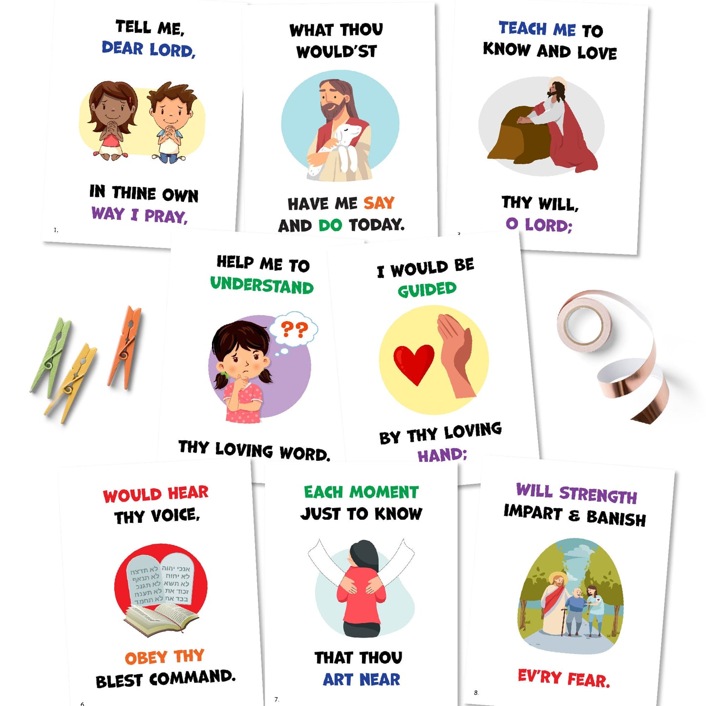 Tell Me, Dear Lord | Singing Time Flipchart for LDS Primary Come, Follow Me