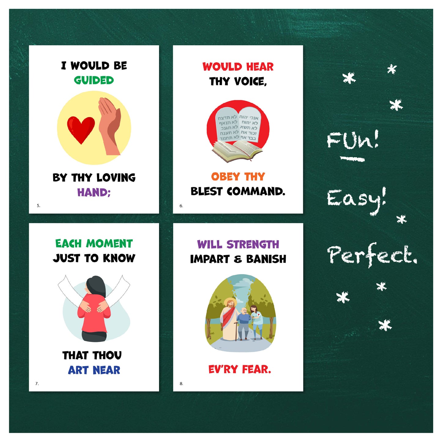Tell Me, Dear Lord | Singing Time Flipchart for LDS Primary Come, Follow Me