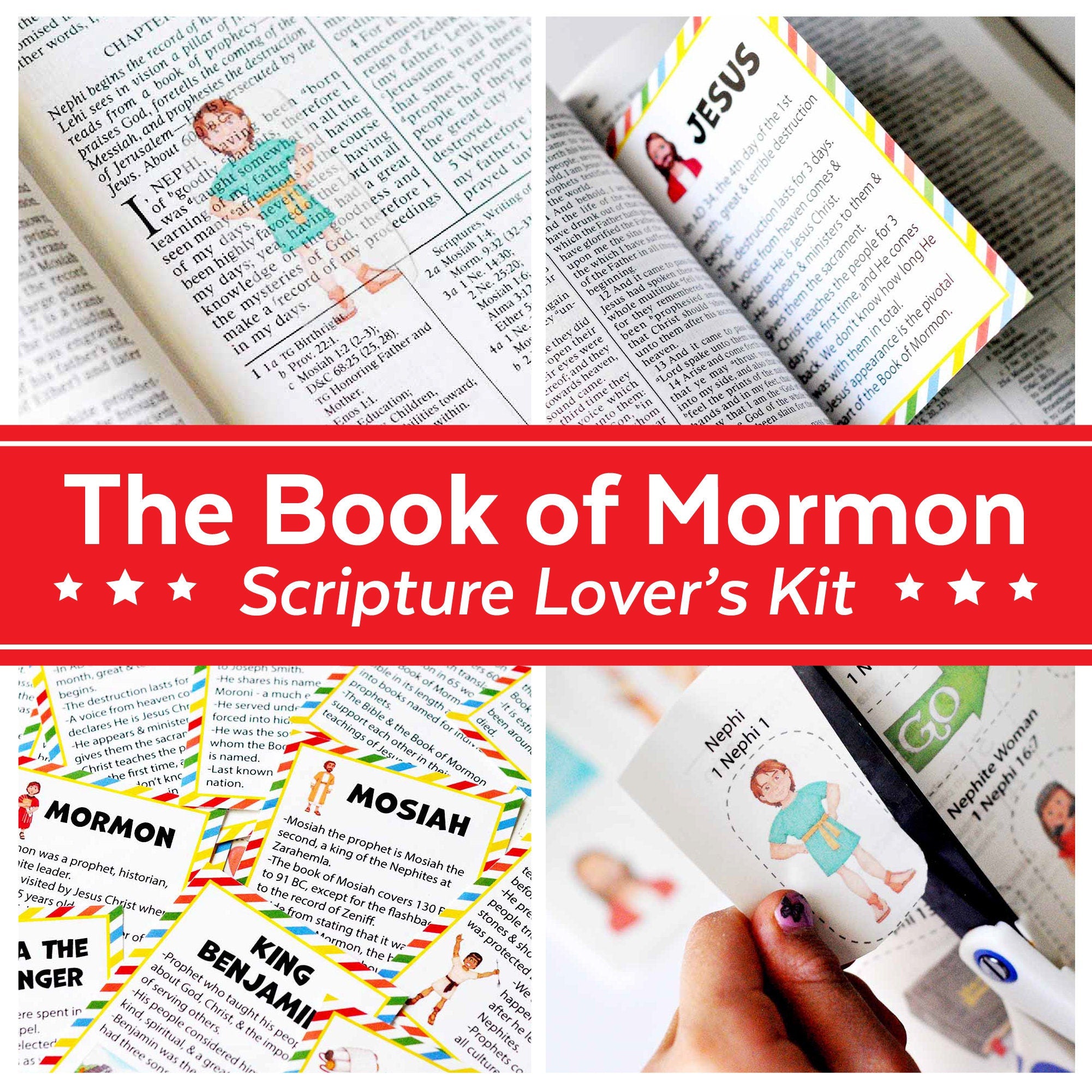 Children's New Testament Scripture Stickers in LDS Scripture