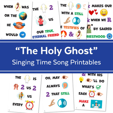 The Holy Ghost Primary Song | Singing Time Flipchart for LDS Primary Come, Follow Me