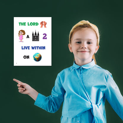 The Lord Gave Me A Temple | Singing Time Flipchart for LDS Primary Come, Follow Me