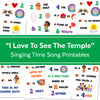 I Love To See The Temple| Singing Time Flipchart for LDS Primary Come, Follow Me