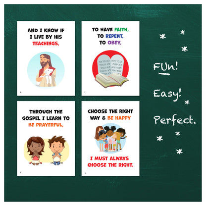 Choose the Right Way | Singing Time Flipchart for LDS Primary Come, Follow Me