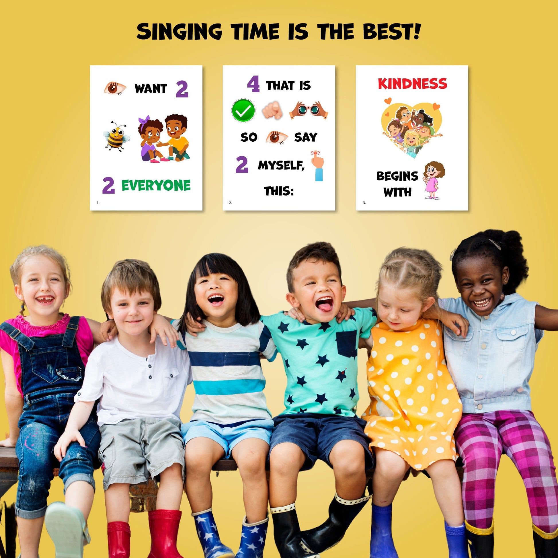 Kindness Begins With Me | Singing Time Flipchart for LDS Primary Come, Follow Me