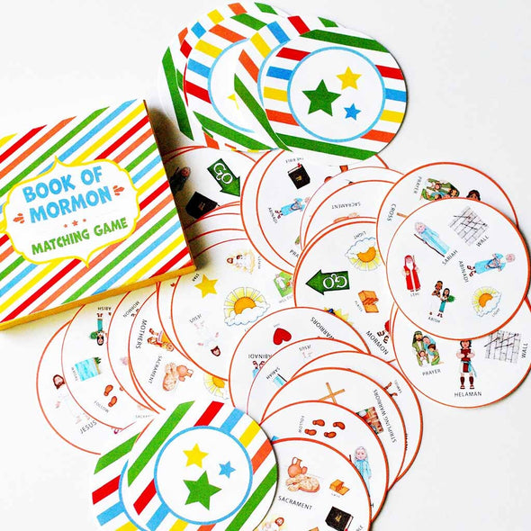 Book of Mormon Matching Game {Spot It Style} | LDS Games Activities