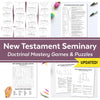 LDS Seminary Doctrinal Mastery Games and Puzzles for New Testament | Digital Download | LDS Seminary 2023 2024