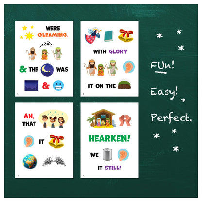 Stars Were Gleaming Primary Song Chart | December LDS Singing Time | Christmas Primary Song Flipchart