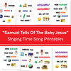 Samuel Tells of the Baby Jesus Primary Song Chart | December LDS Singing Time | Singing Time Flipchart for Primary Come, Follow Me