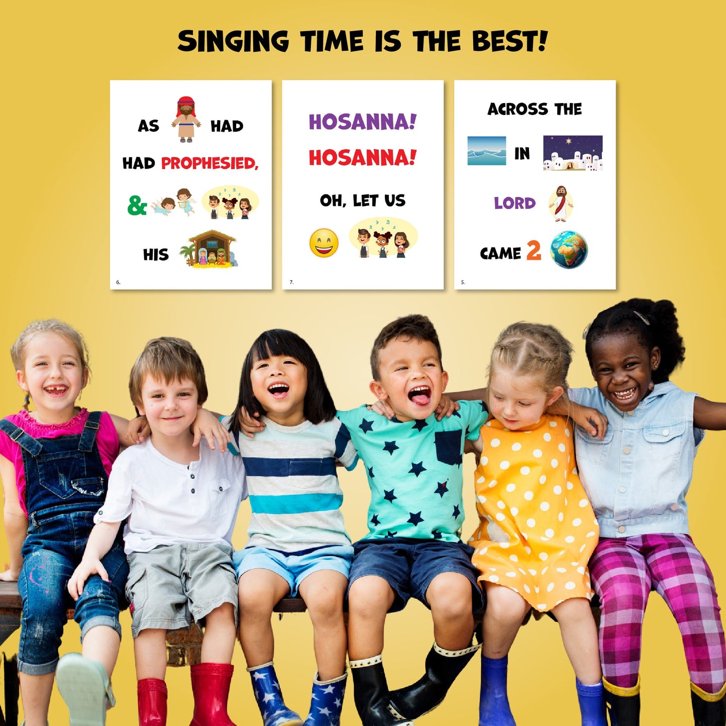 Samuel Tells of the Baby Jesus Primary Song Chart | December LDS Singing Time | Singing Time Flipchart for Primary Come, Follow Me