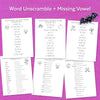 Halloween Word Games | Halloween Word Search | Halloween Puzzles | Halloween Party Activity | Family Games Night