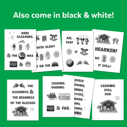 Stars Were Gleaming Primary Song Chart | December LDS Singing Time | Christmas Primary Song Flipchart