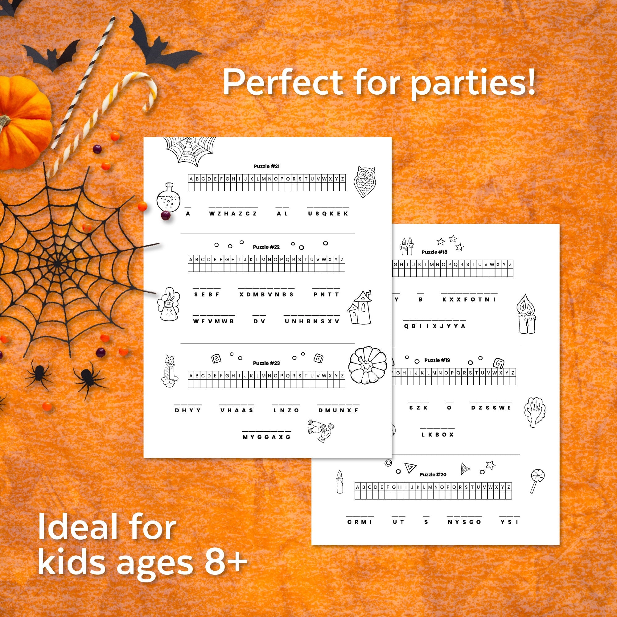 Halloween Cryptogram Puzzles | Halloween Kids' Puzzle – Ministering ...