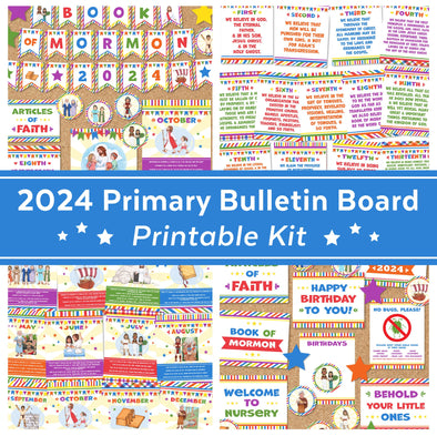 Book of Mormon 2024 Primary Bulletin Board Kit | LDS Primary Come Follow Me 2024 | Primary Presidency | Printable Bulletin Board