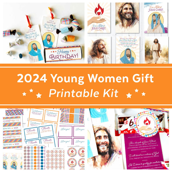 2024 Young Women Gift Printable Kit | LDS Youth Theme 2024 kit for Birthdays, Girls Camp, and Gifts | Instant Download | 3 Nephi 5:13