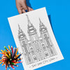 Temple Coloring Pages Bundle | Latter-day Saint Temple Coloring Pages | Instant Download
