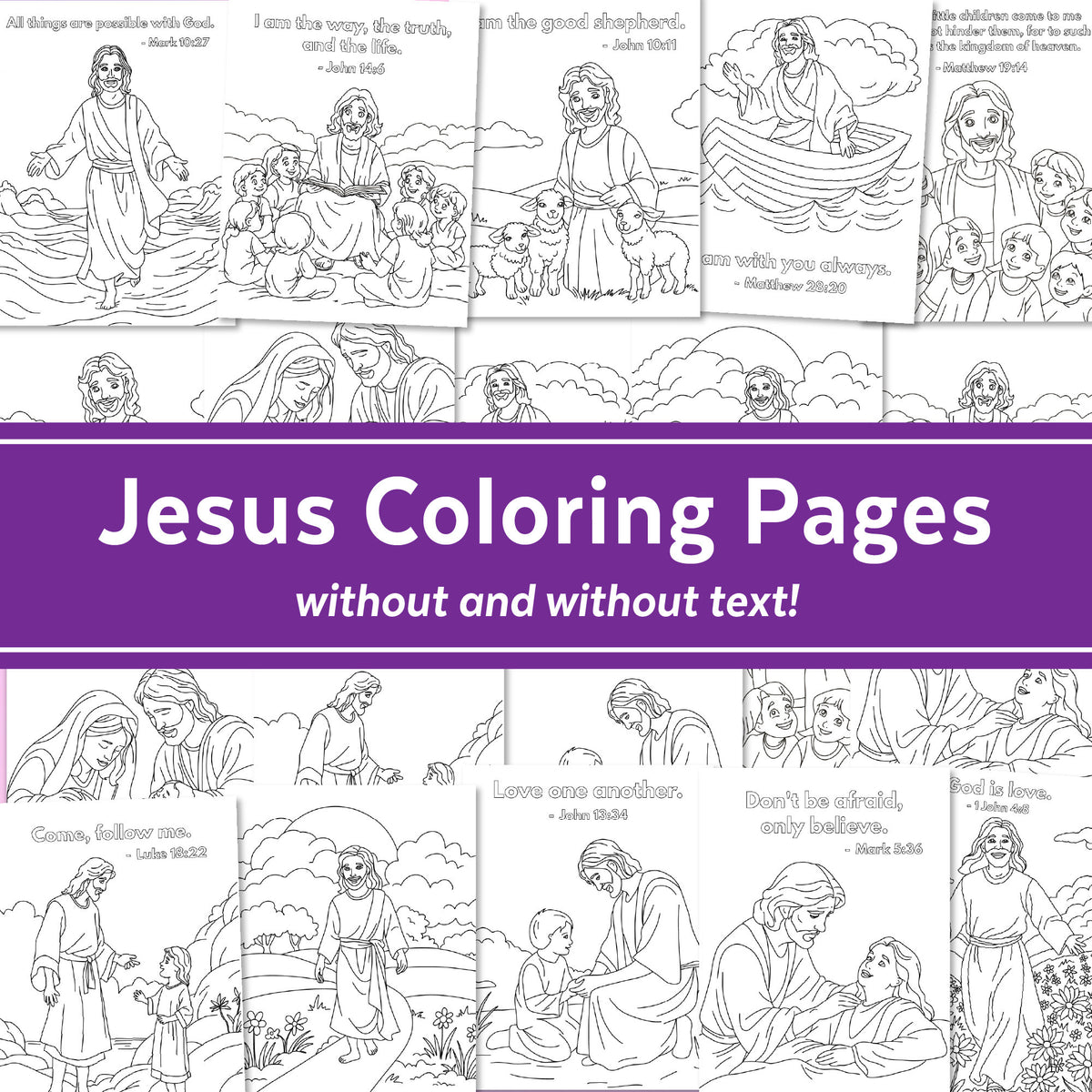 Jesus Coloring Pages – Ministering Printables