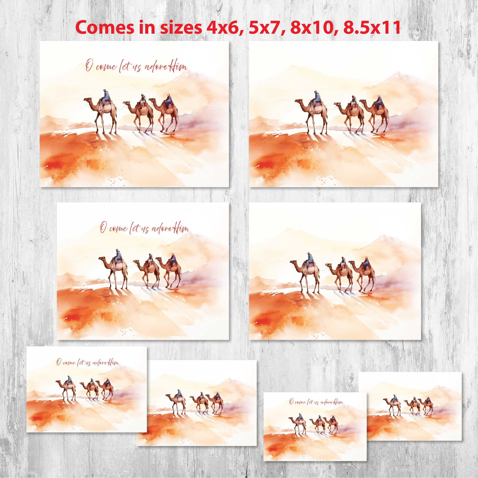 Wise Men Christmas Art | Nativity Scene | Modern Jesus Bible Printable Wall Art | Wise Men Still Seek Him