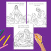 Jesus Coloring Pages | Bible Christian Coloring Sheets | Instant Download | He Is Risen
