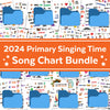 2024 Primary Singing Time Song Charts | Primary Singing Time Visuals Packet | Songbook Graphic Picture | Music Leader Help