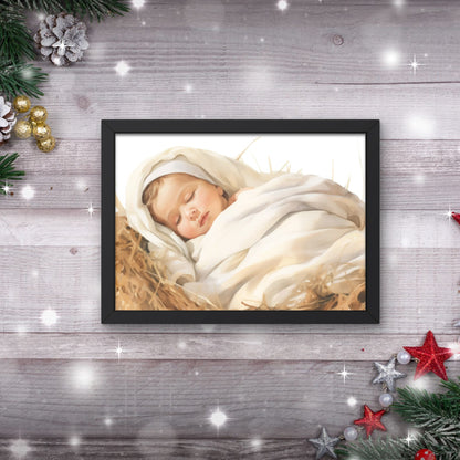 Christmas Christian Wall Art Bundle | Nativity Scene Clipart Watercolor Bundle | Digital Downloads | Christmas Printable Posters Set Of 4