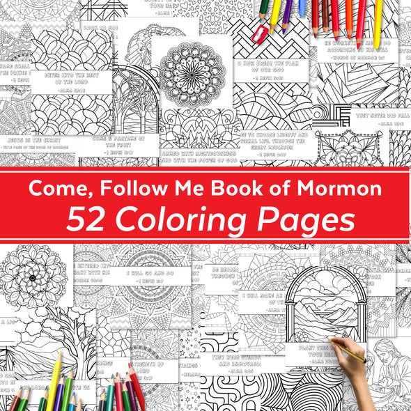 Latter-day Saint Coloring Pages for Come, Follow Me Book of Mormon 2024, LDS Come Follow Me Book of Mormon, 2024 Come Follow Me