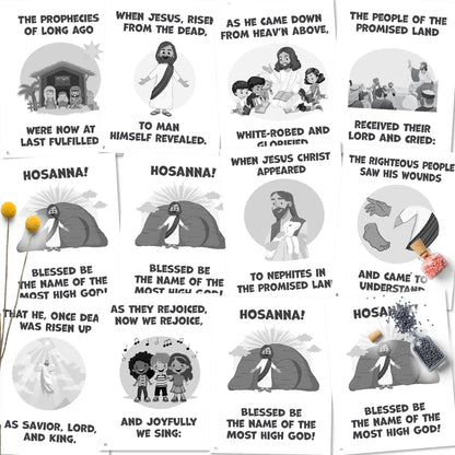 Easter Hosanna | Singing Time Flipchart for LDS Primary Come, Follow Me